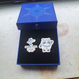 Beijing Olympic Mascot Collectible Pins (rare and in the original boxes)
